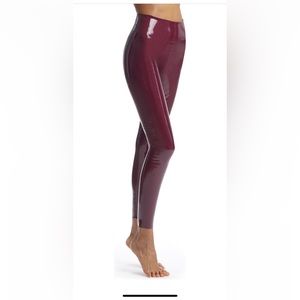 Sexy Control Top Commando Patent Leather Leggings in Sienna. Women Sz M